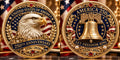 America 250 Commemorative Metal Medal 1776–2026