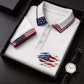 Men's America 250th Anniversary Printed Casual Polo Shirt