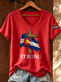 Women'S Casual Colorado Strong T-Shirt