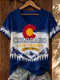 Women'S Casual Colorado Strong T-Shirt