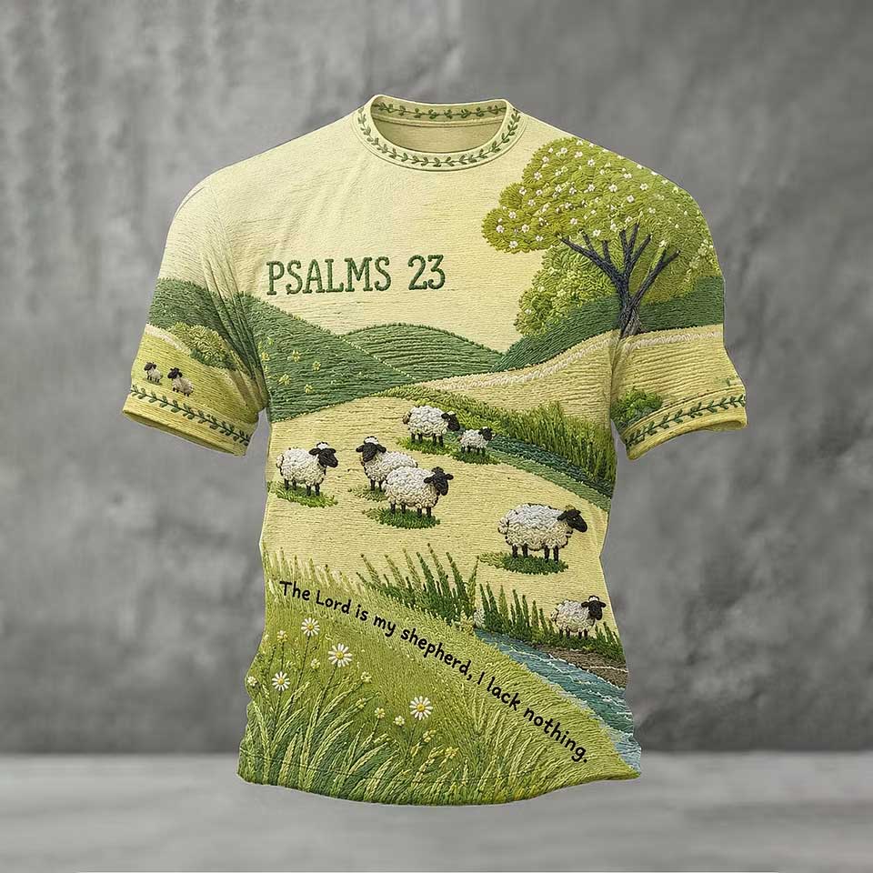 Men's Faith Print Casual T-Shirt