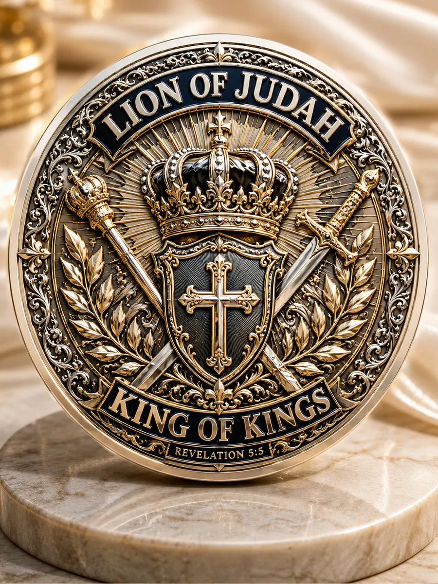Lion of Judah Commemorative Metal Medal
