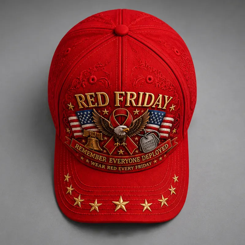 Red Friday Art Print Baseball Cap