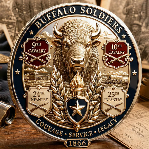 Buffalo Soldiers Commemorative Metal Medal