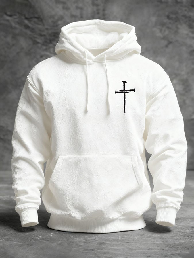Men's Faith Cross Vintage Hoodie