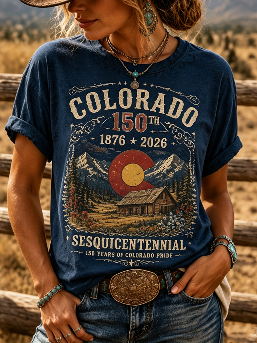 Women's Casual Colorado Strong T-shirt