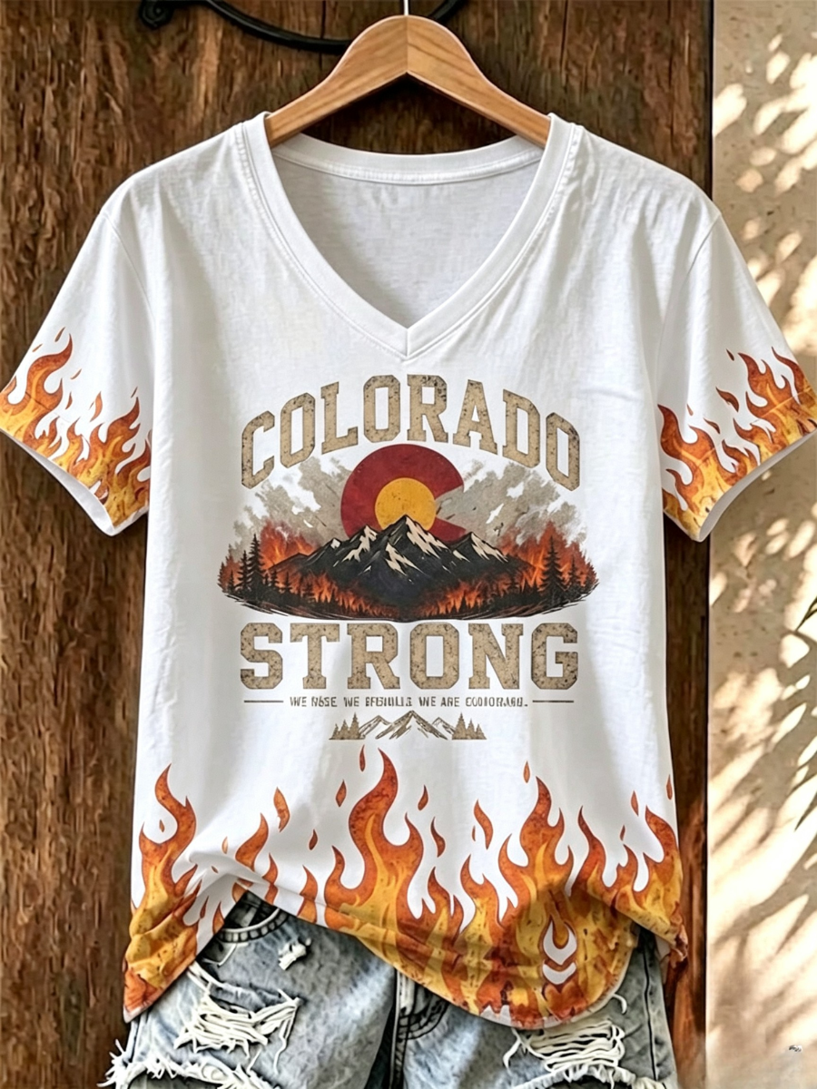 Colorado Strong Commemorative Women'S Casual T-Shirt
