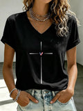 Women'S Faith Patriotic Printed Casual T-Shirt