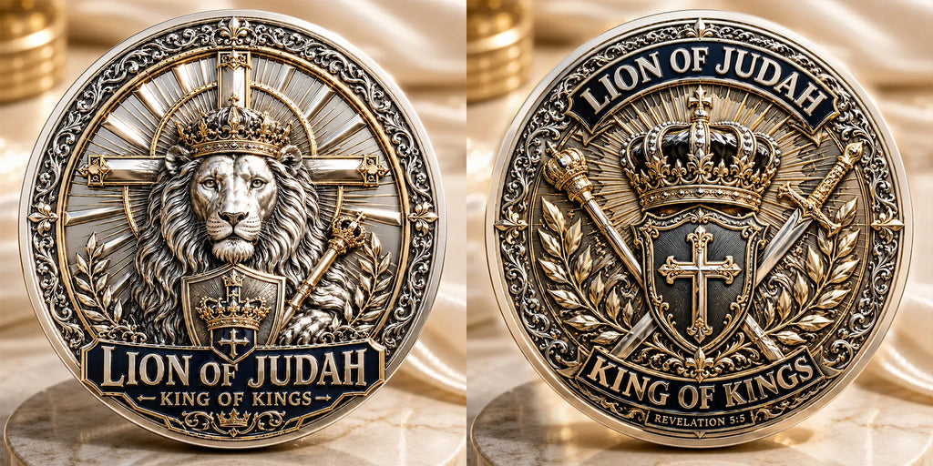 Lion of Judah Commemorative Metal Medal