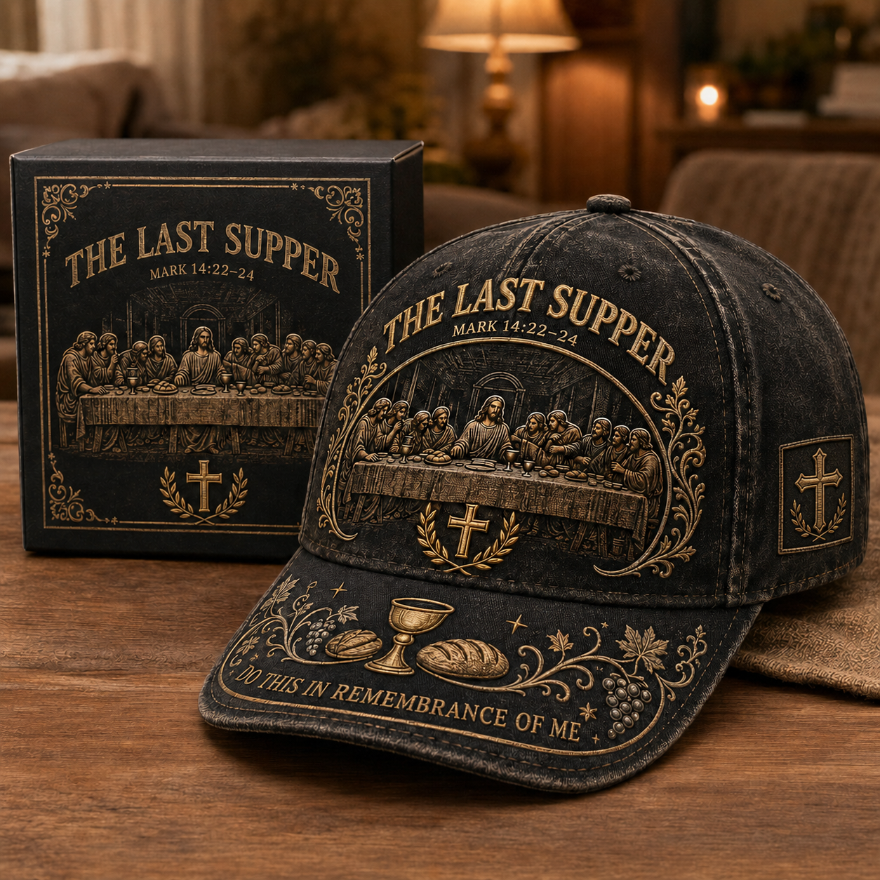 ✝️ The Last Supper Faith Remembrance Cap