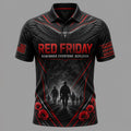 Red Friday Art Print Casual Polo Shirt