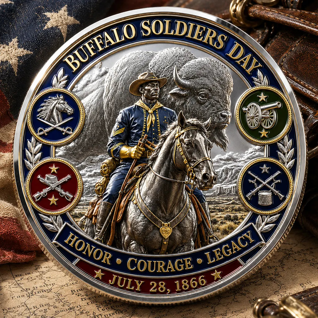 Buffalo Soldiers Day Commemorative Metal Medal