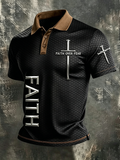 Men'S Faith Printed Casual Lapel POLO