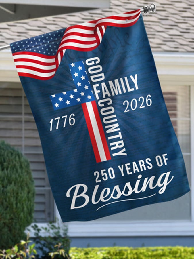 America 250th Anniversary Garden Flag
