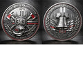 Never Forget 9.11.2001 First Responders Commemorative Metal Medal