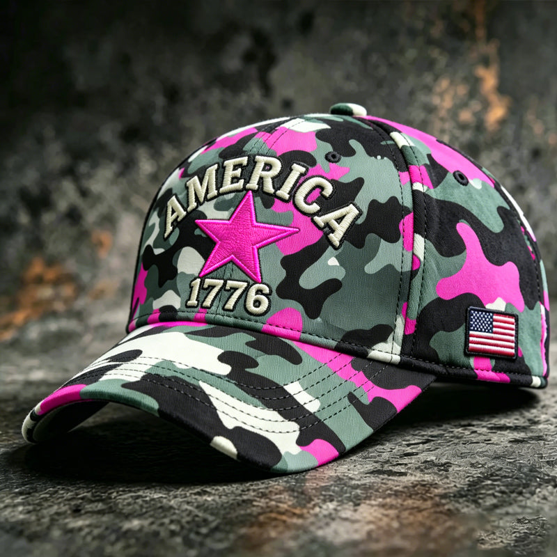 US Camouflage Art Print Casual Baseball Cap