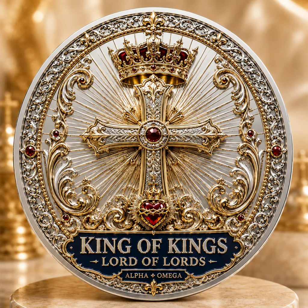 Jesus Is King Commemorative Metal Medal