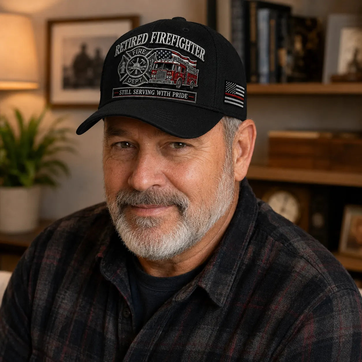 Retired Firefighter Embroidered Baseball Cap – Still Serving With Pride