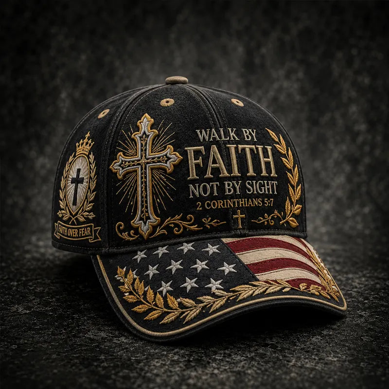 Retro Faith Art Print Casual Cap