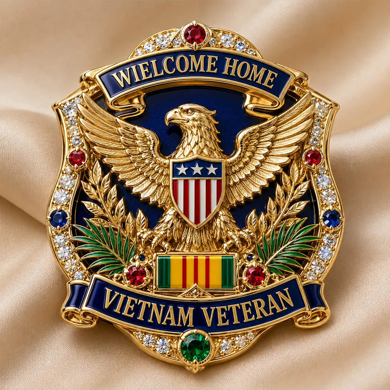 Exquisite Vietnam Veteran Brooch