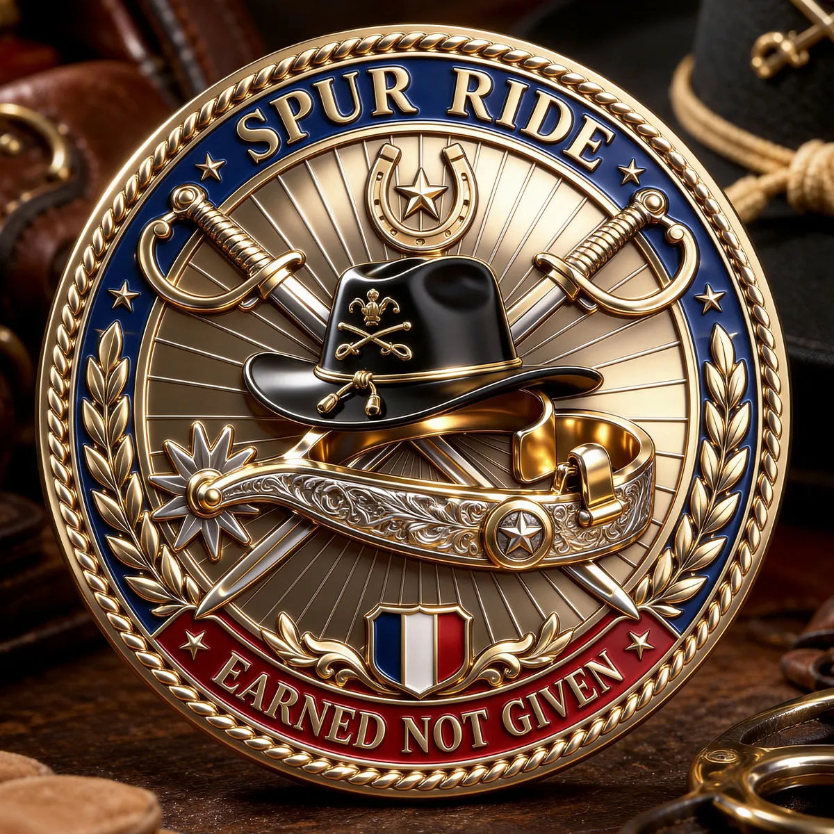 Spur Ride Commemorative Metal Medal