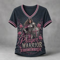 Women's Faith and Female Warrior Art Print T-Shirt