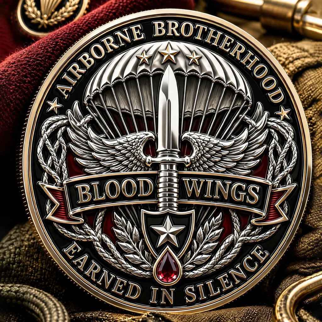 Airborne Brotherhood “Blood Wings” Commemorative Metal Medal