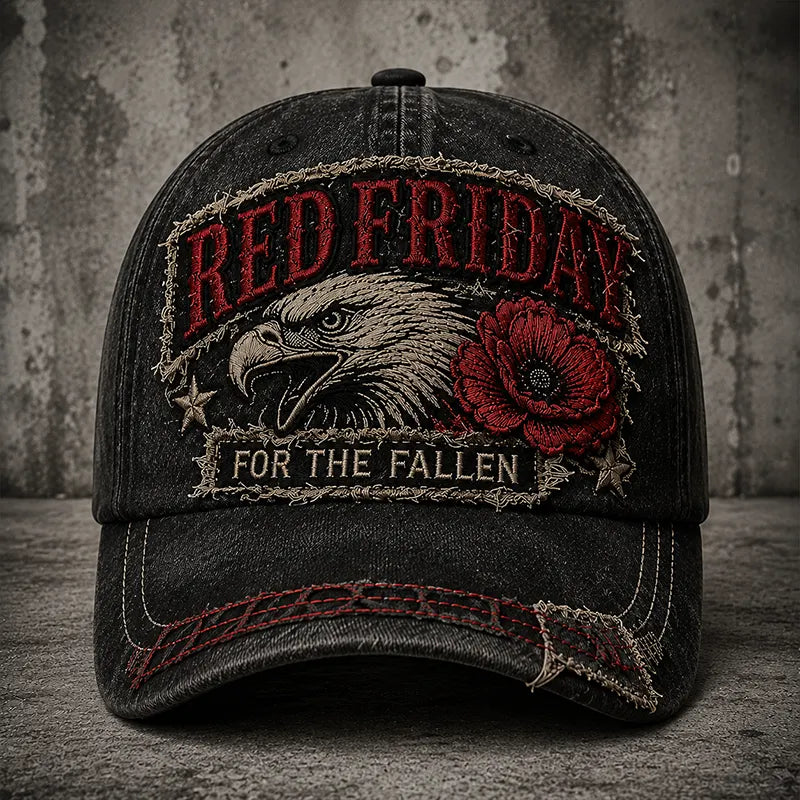 "Red Friday" Veteran Commemorative Casual Baseball Cap