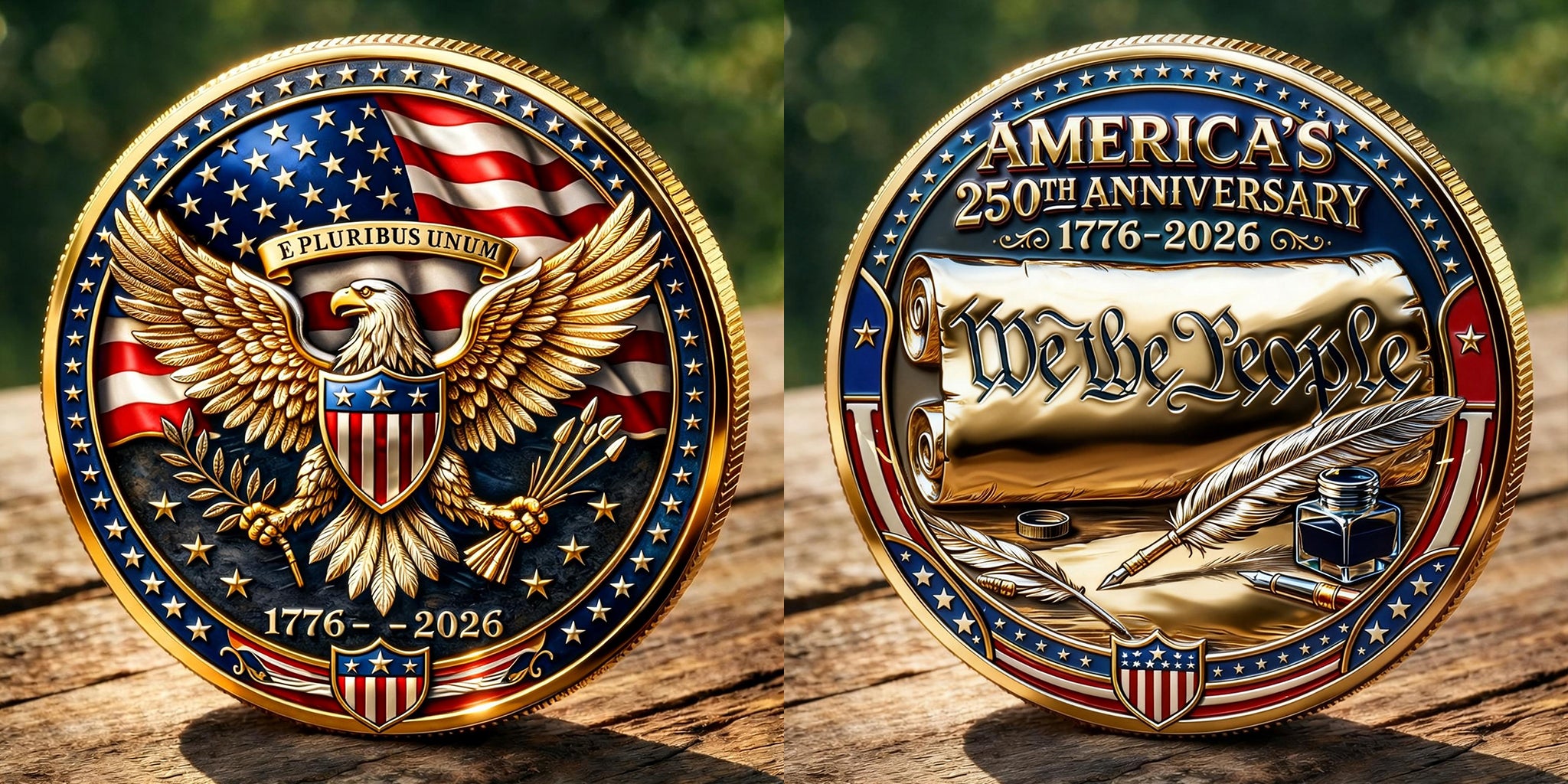 America’s 250th Anniversary Commemorative Metal Medal (1776–2026)