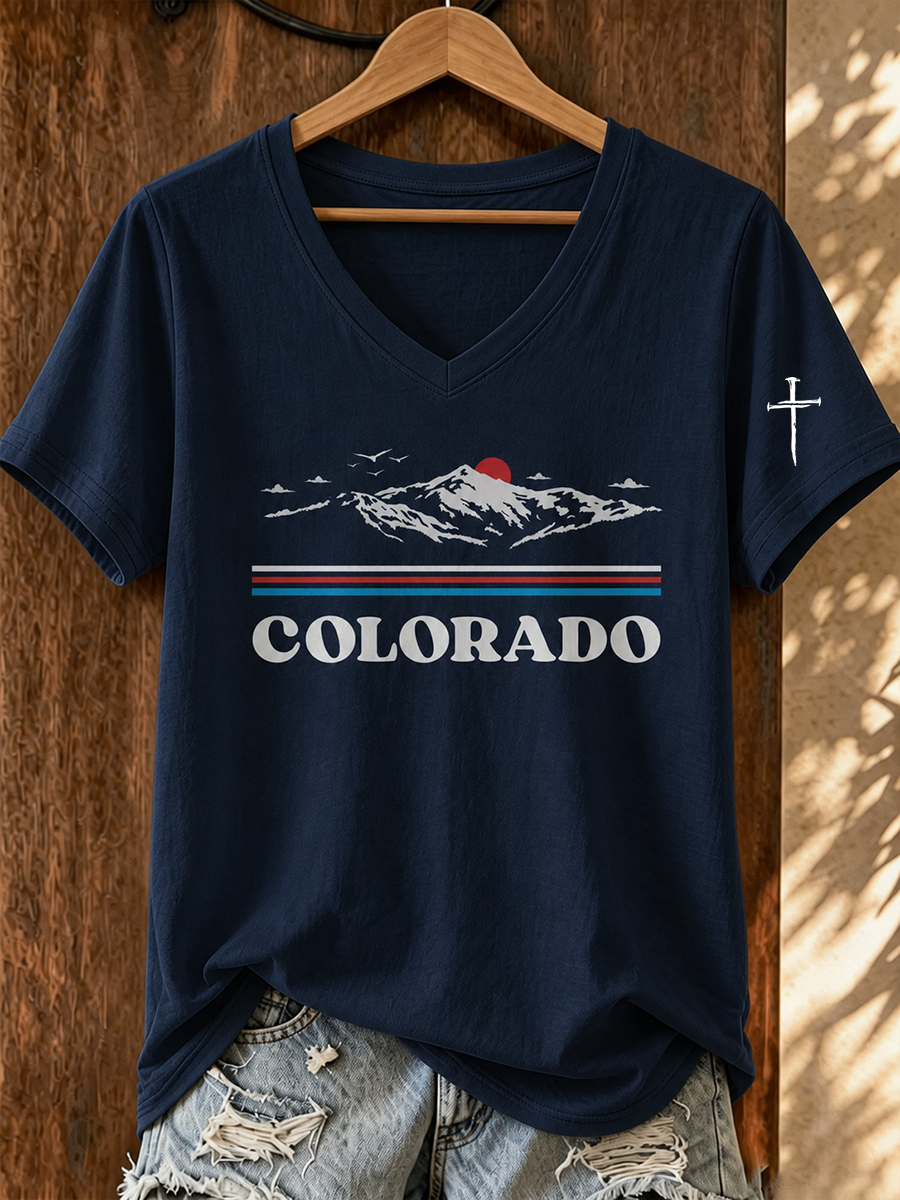 Women'S Casual Colorado Strong T-Shirt