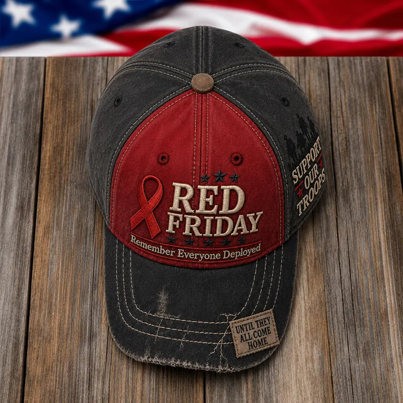 Red Friday Art Print Baseball Cap
