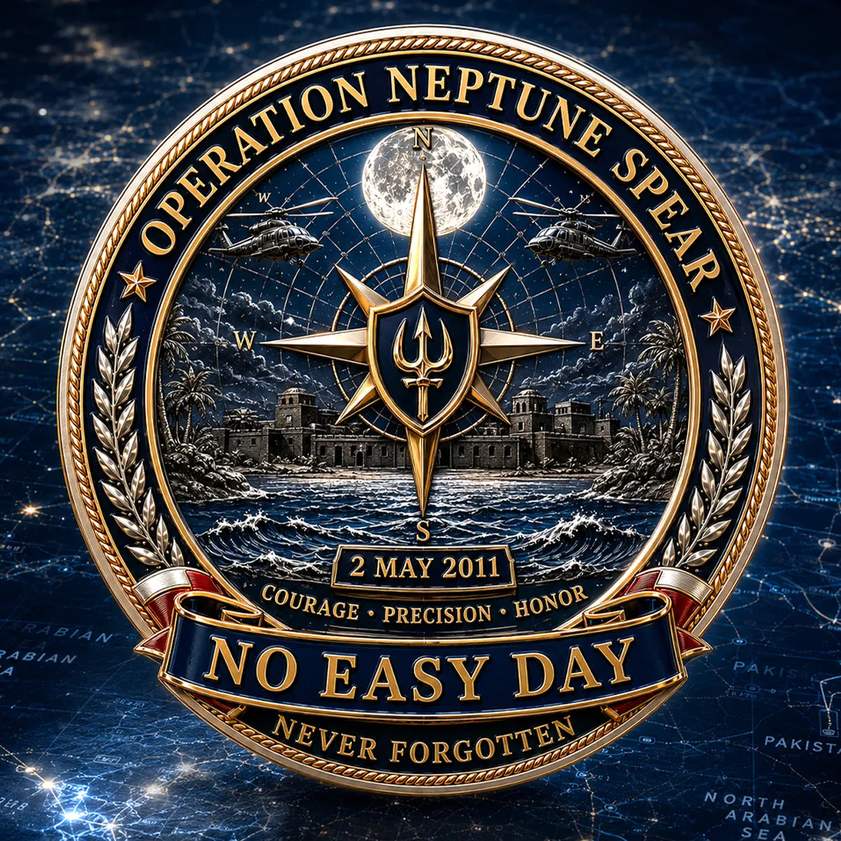 No Easy Day’ Navy SEAL Elite Mission Medal