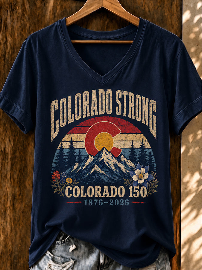Women's Casual Colorado Strong T-shirt