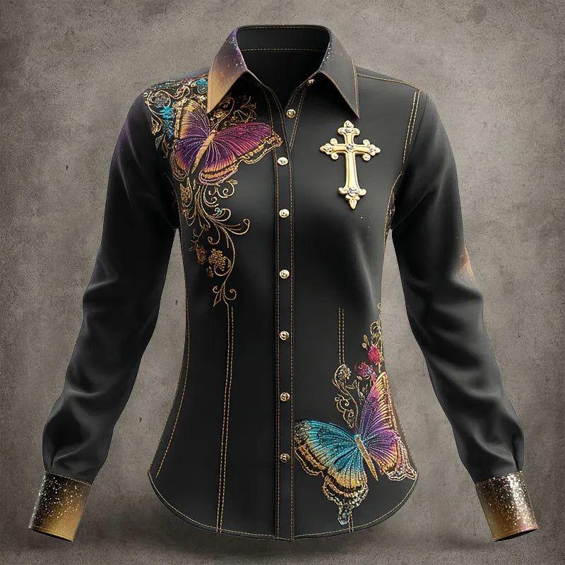 Faith Art Printed Women's Casual Shirt