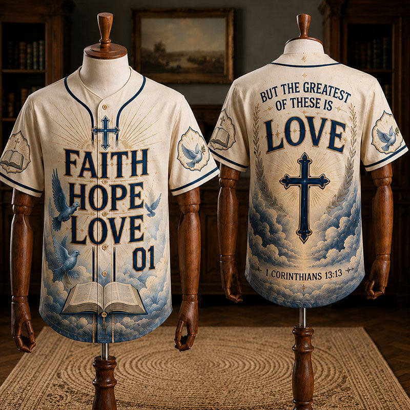 Faith Hope Love Baseball Jersey