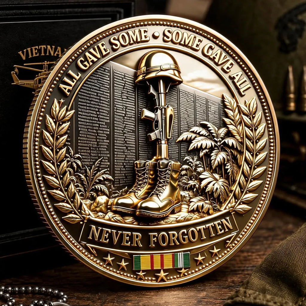 Vietnam Veteran Commemorative Metal Medal