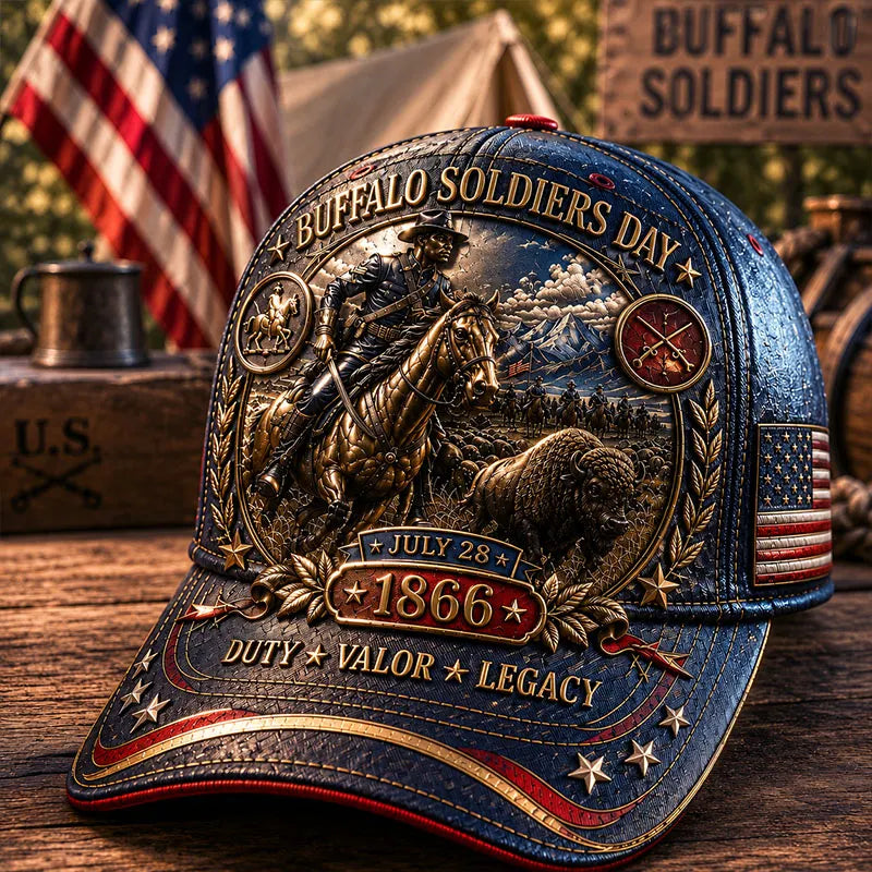 Buffalo Soldiers Day 1866 July 28 U.S. Cavalry Heritage Baseball Cap