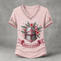Women's Faith and Female Warrior Art Print T-Shirt