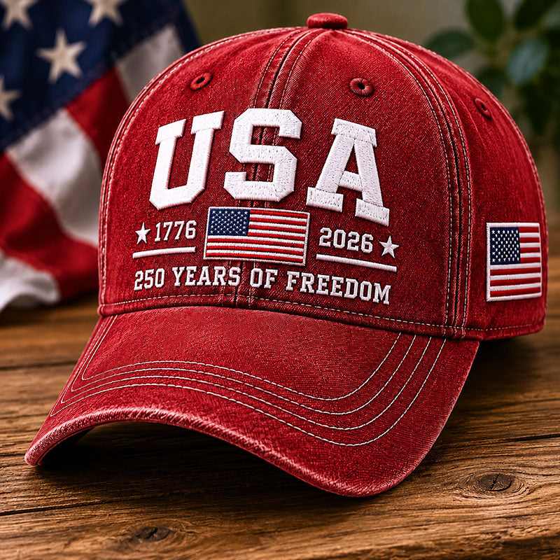 USA 250th Anniversary Denim Baseball Cap