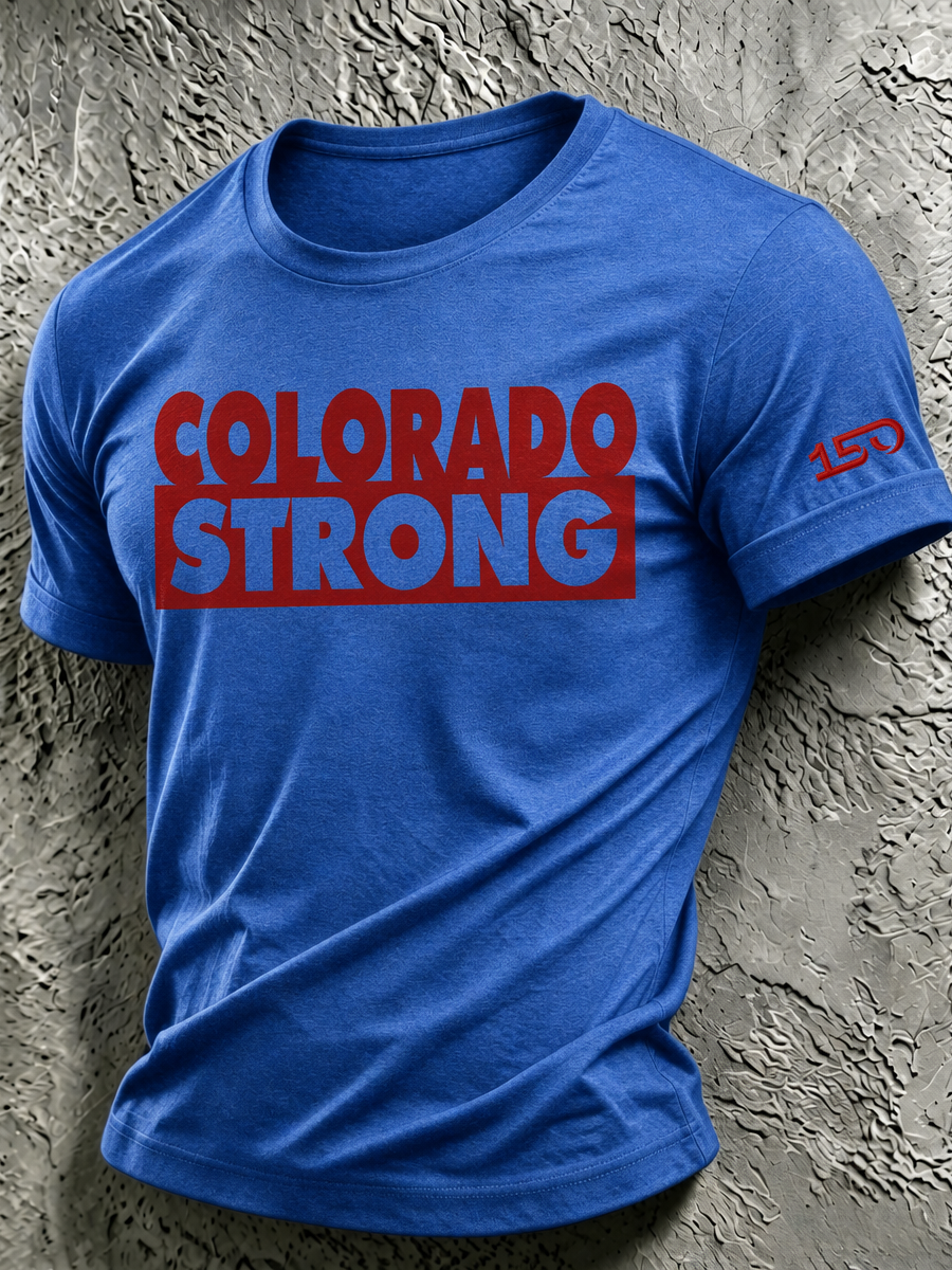 Men's Colorado Strong Print Short Sleeve T-Shirt