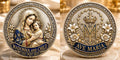 Ave Maria Madonna & Child Commemorative Metal Medal