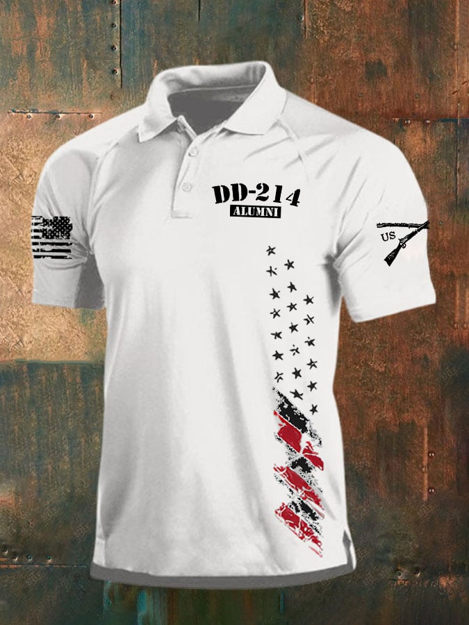 Knitted Men's Veterans Polo Shirt