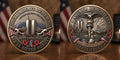 Never Forget 9.11 Memorial Commemorative Metal Medal