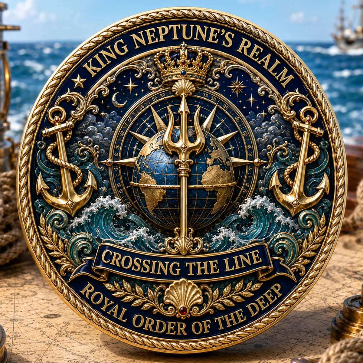 Poseidon’s Dominion Commemorative Metal Medal