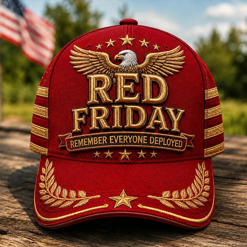 "Red Friday" Veteran Commemorative Casual Baseball Cap