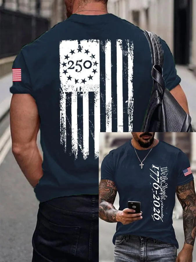 Men's America 250th Anniversary We The People Print T-Shirt