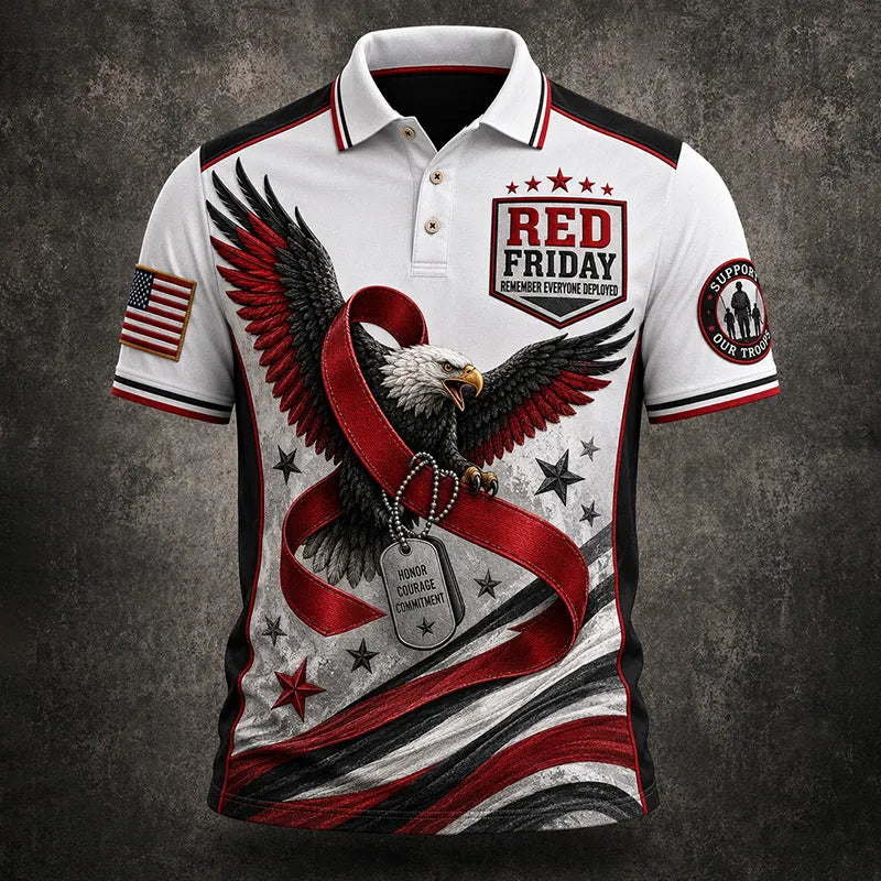 Men's "Red Friday" Commemorative Polo Shirt