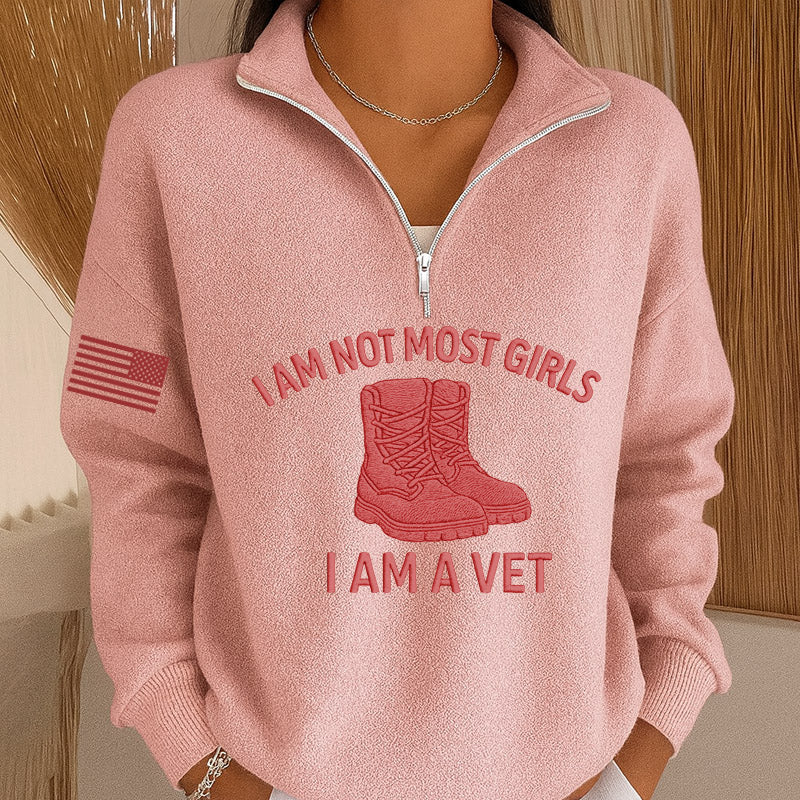 Women's Veteran Printed Casual Sweatshirt
