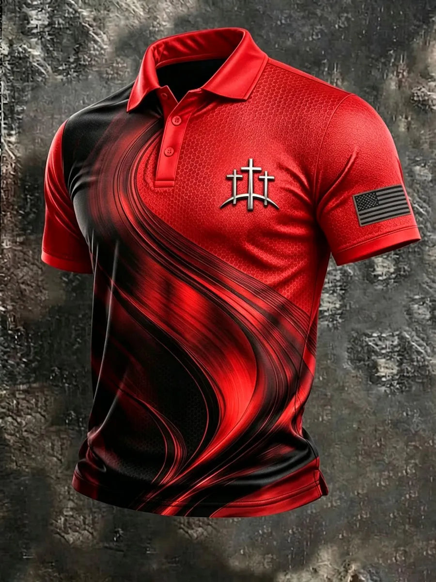 Men'S Faith Printed POLO Shirt