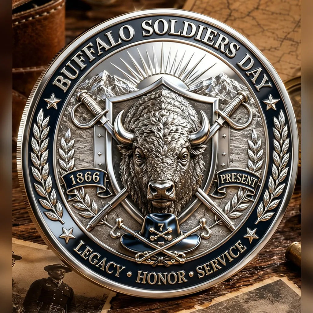 Buffalo Soldiers Day Commemorative Metal Medal
